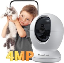 usogood Indoor Camera 4MP/2K, Pet Camera 5Ghz/2.4Ghz WiFi Home Security Camera