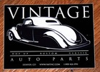 Official Vintage Auto Parts Decal (4 1/2" x 3 1/2")