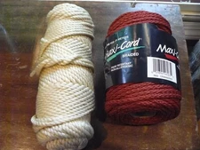 MAXI-CORD braided POLYPROPYLENE 100 Yds. - 91 meters 6 MM Knitting macrame cord