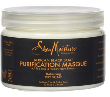 Shea Moisture African Black Soap Purification Masque 12 oz/354ml