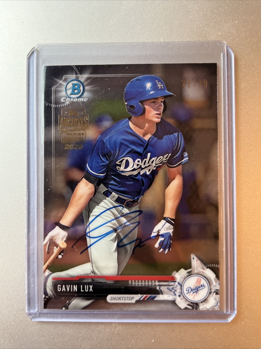 MLB 1st auto GAVIN LUX パープル 250シリ 2020 Topps Archives Signature Series Gavin Lux Auto /39 On