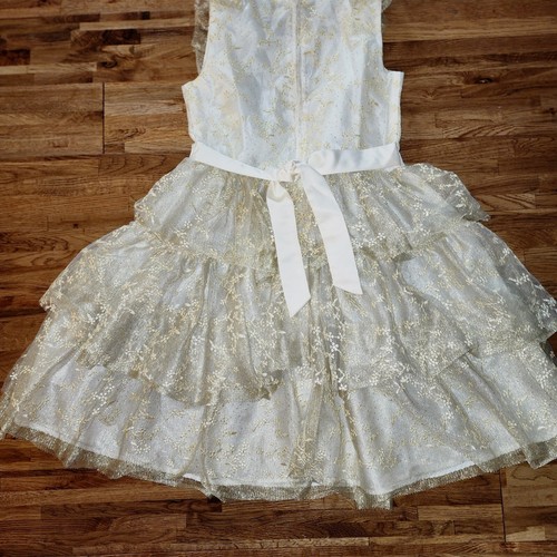 Wonder Nation Girls Size Large 12 Sparkle lacey Christmas Dress Party holiday - Picture 2 of 8