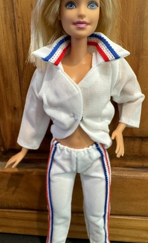 Lote Ropa Barbie Vintage Años 70 Rojo Blanco Azul Trajes Patriótico EE. UU. RARO - Imagen 6 de 18