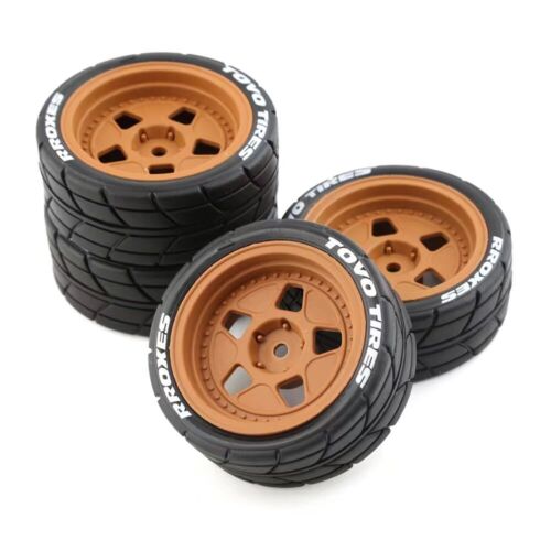 4 PIEZAS neumáticos de buje de rueda deriva neumáticos para HPS HPI KYOSHO Tamiya 1:10 TT01 TT02 XV01 - Imagen 20 de 21