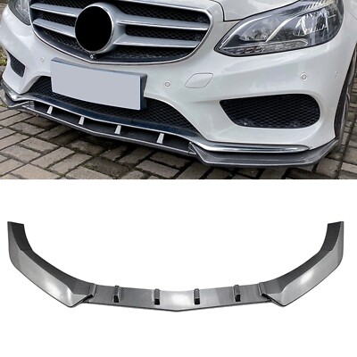Car Front Bumper Spoiler Lip For Mercedes Benz E Class W212 Sport 2013-2015 New