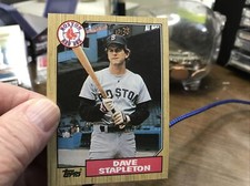 1987 Topps Baseball DAVE STAPELTON FROM VENDING # 507