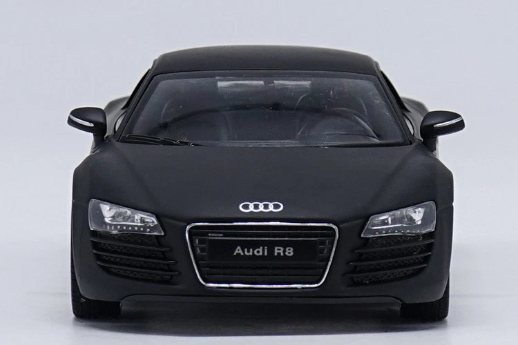 Welly 1:24 Audi R8 Matte Black Diecast Model Car New in Box - Image 2 of 4