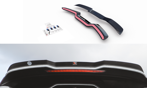 CUP Dachspoiler Ansatz Schwarz FüR Audi RS3 8V 8VA A3 Aufsatz Spoiler V3-image