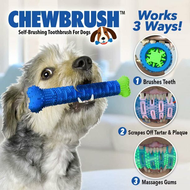 PREMIUM ONLY-Dog Toothbrush Chew Toy Dental Oral Care Brush-No Toothpaste Needed