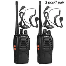 2Pcs BF-888s USB Walkie Talkie UHF 400-470MHz Long Range Two Way Radios