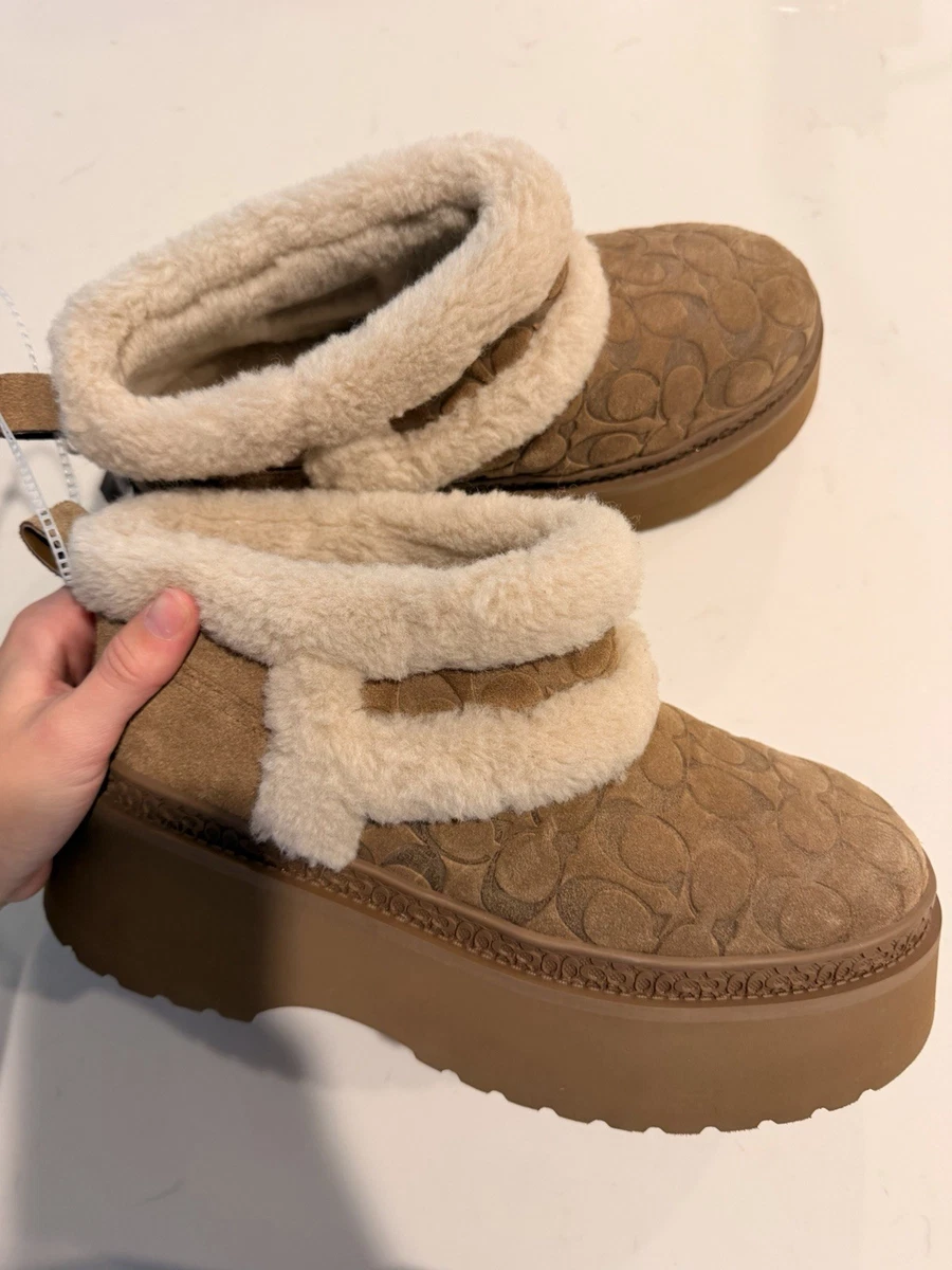 Coach Round Toe Suede Boots for Women for sale | eBay display picture 1