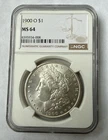 1900 - O NGC Morgan Silver Dollar 1$ MS64