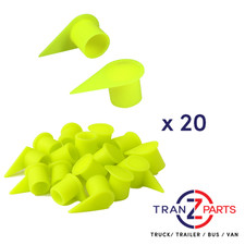 27MM YELLOW UNIVERSAL CHECKPOINT LONG REACH DUSTITE WHEEL NUT INDICATORS X 20