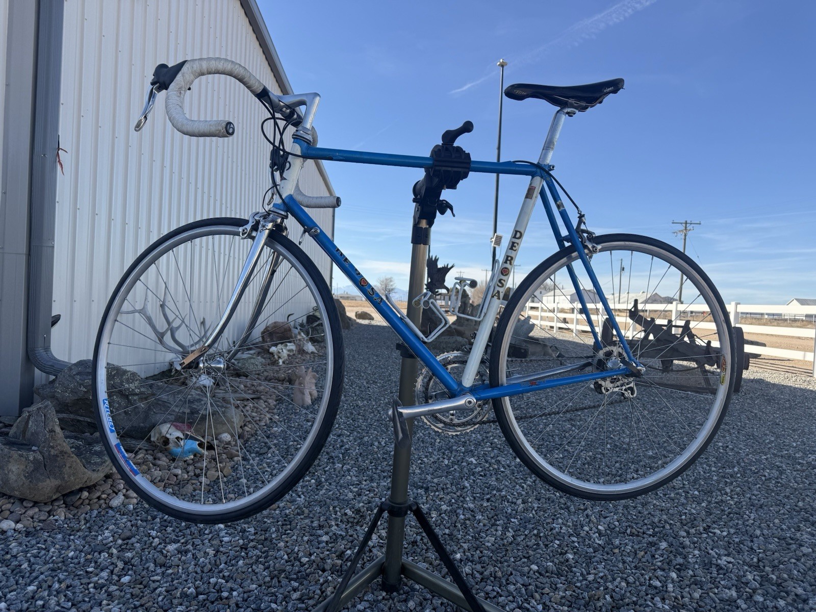 DeRosa Diamanté Vintage 1980 Road Racing Bicycle Made in Italy by Ugo De Rosa
