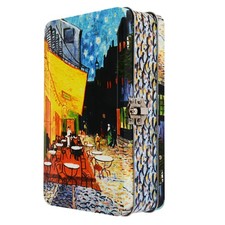 DAHO Metal Storage Box with Hinge for Office, School, Home, Makeup, Arts & Cr...