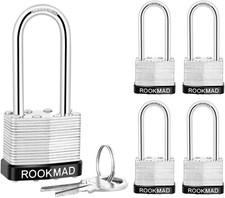 Keyed Padlocks, Laminated Steel Padlock, Keyed Alike Locks with Same Keys, Long