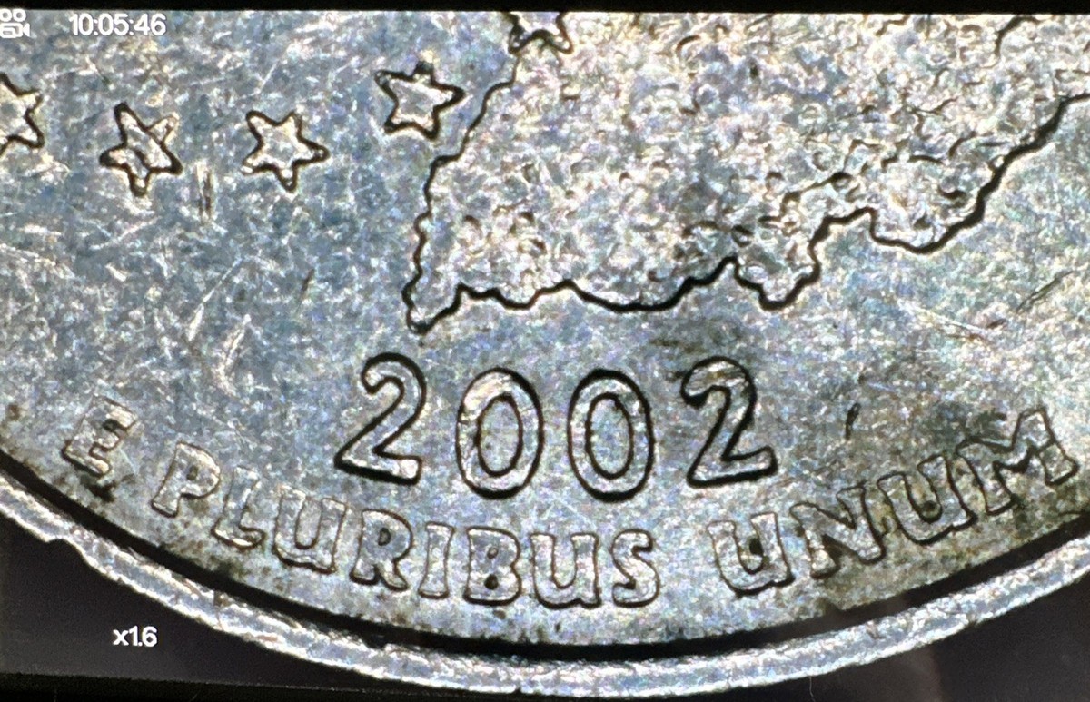 2002-P Indiana State Quarter Error. Die Break, DDR/DDO | eBay