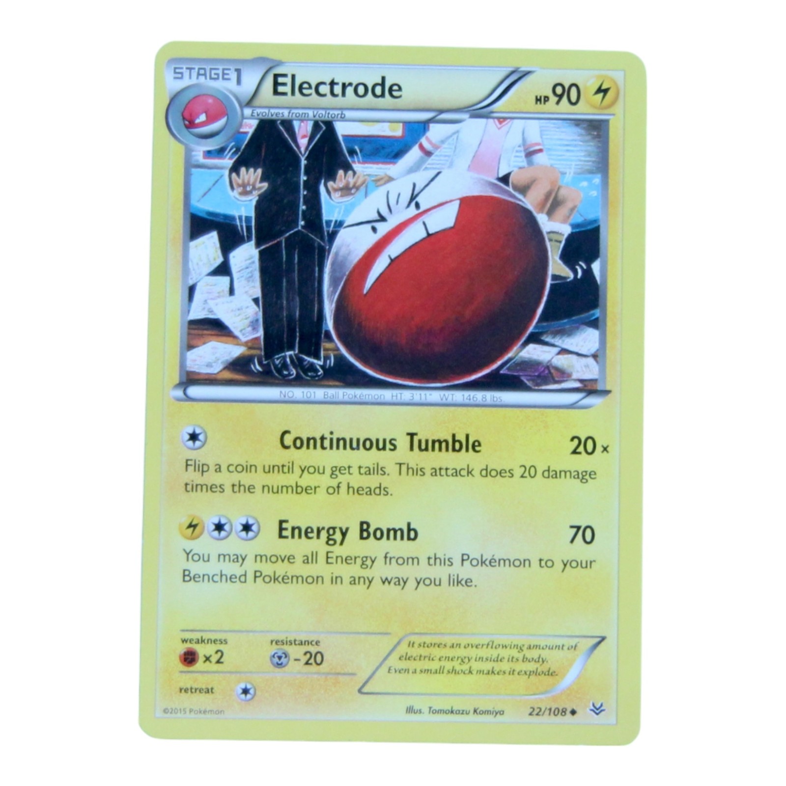 Electrode #22 - Pokémon TCG - Roaring Skies - Lightly Played
