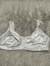 Amoena Bra 42B White Rita SB Mastectomy Wire Free Pockets Wireless Back Close