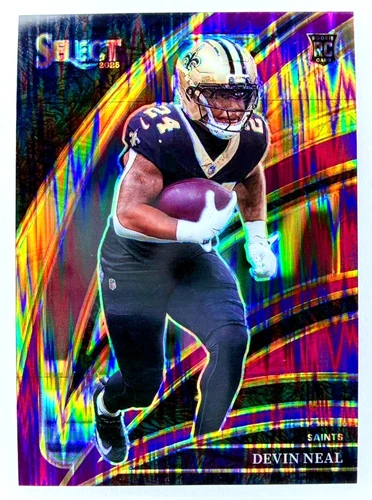 2025 Panini Select Football Purple Shock Devin Neal #241