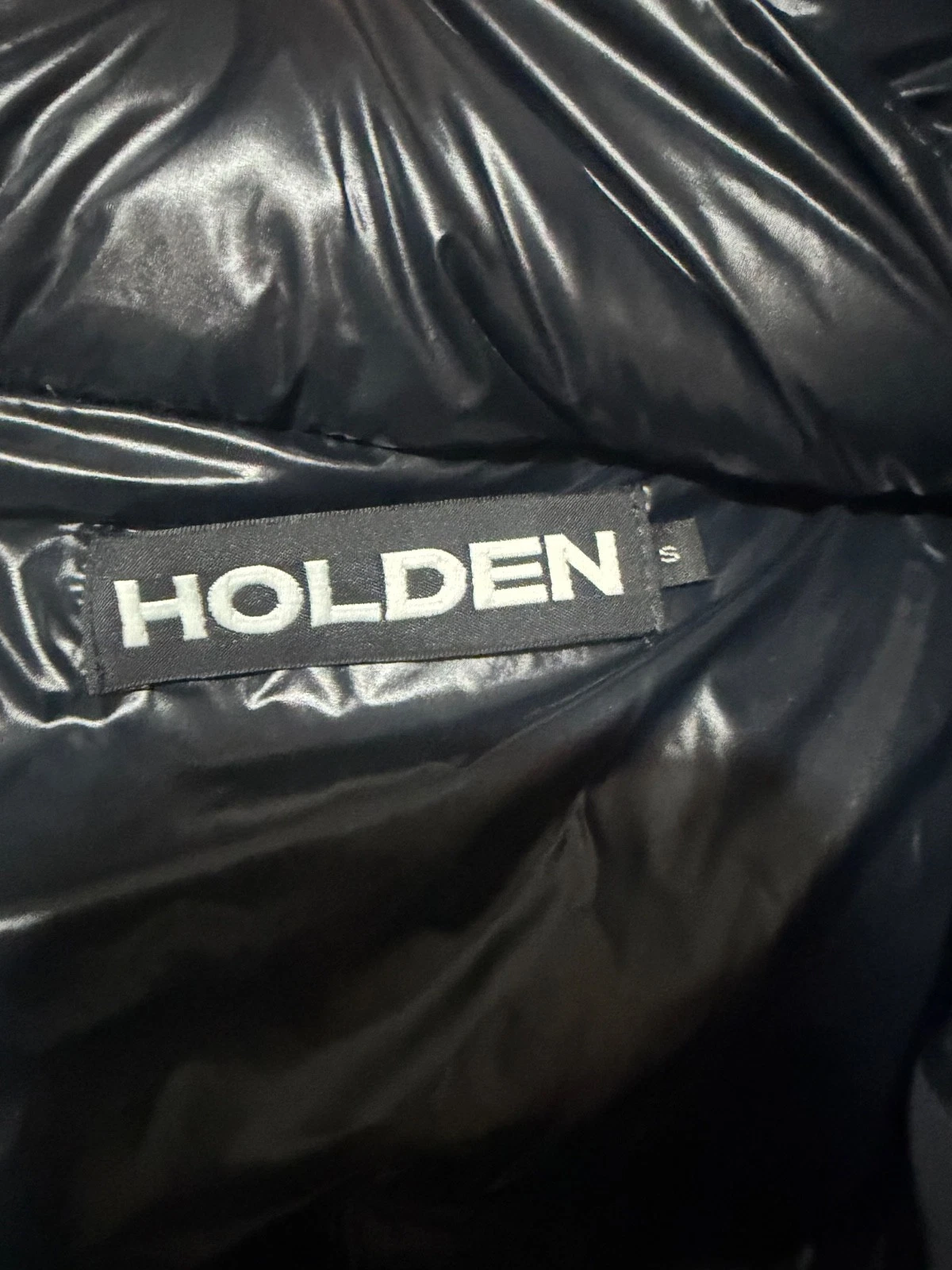 Holden Mens Long Down Parka Black Jacket Size XL - product detail image 8