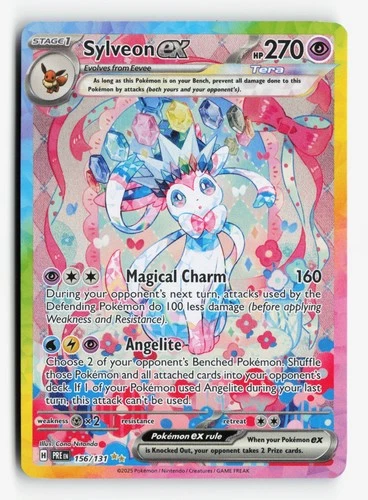 Sylveon ex 156/131 SV Prismatic Evolutions Pokémon TCG Special Illustration Rare