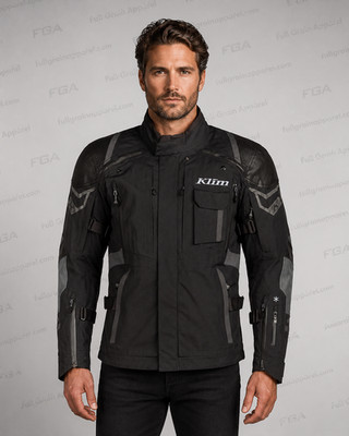 Men's KLIM Latitude Adventure Riding Jacket Black By Full Grain Apparel
