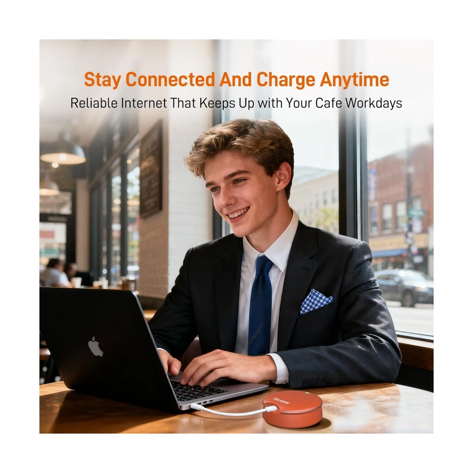 UFO Mobile Hotspot with 1GB Data Per Month, 4G LTE Portable Pocket WiFi Hotsp... - Image 4 of 4