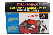 Cal Hawk- Booster Cables Jummper Cables - 600 Amp 2 Gauge 25ft