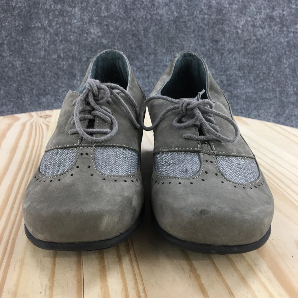 Zapatos Naot para mujer 37 gris genuino Oxford gamuza tacones con cordones informales Al;mond Foto 4 de 4
