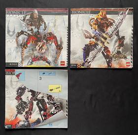 LEGO Bionicle Lot: Vezon & Fenrakk 8764 Brutaka 8734 Axonn 8733 - (Kardas 10204)