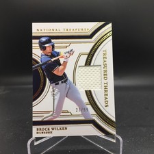Brock Wilken 2024 National Treasures Treasured Threads TT-BW #/99 Brewers