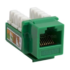 Cat6 Keystone Jack Punch Down RJ45 CAT6 Green
