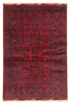 Traditional Vintage Hand-Knotted Area Rug 3'4'' x 5'1'' Oriental Wool Carpet