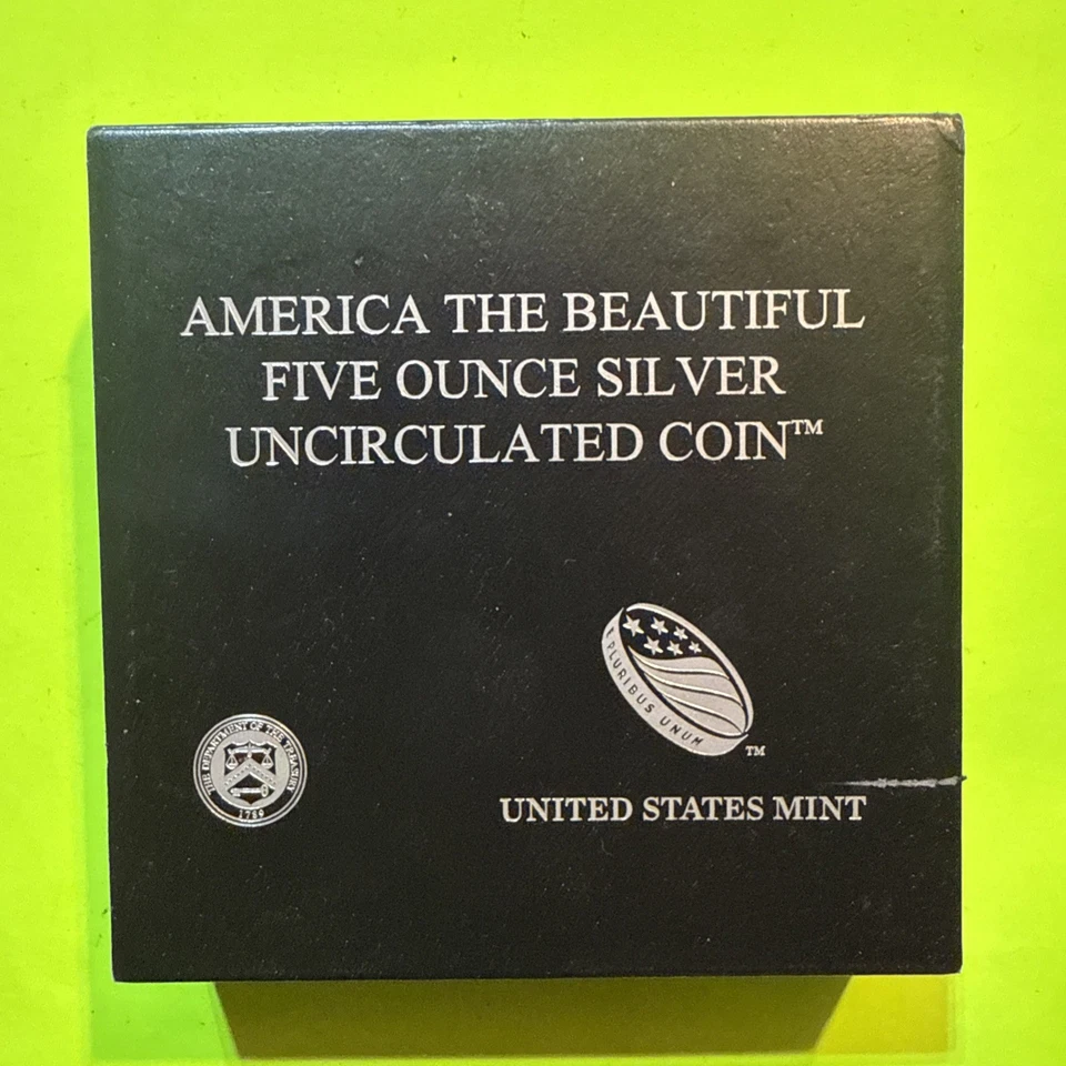 ATB Shenandoah National Park 2014 Estados Unidos como nuevo 5 oz. MONEDA DE PLATA UNC. ¡Sin usar, en caja! Foto 4 de 4