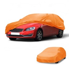 Autoabdeckung für Volvo V60 (est) Orange, UV-Schutz, Reflektierstreifen, 1 St.