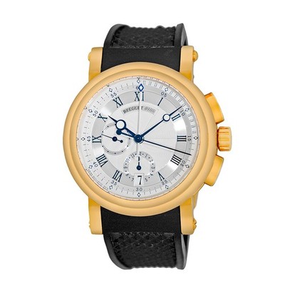 BREGUET 18K Yellow Gold 42mm Marine Chronograph 5827 Box Lifetime Warranty