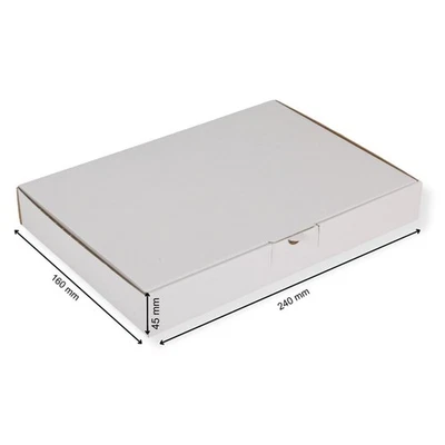 Maxibriefkarton weiß 240 x 160 x 45 mm DIN A5 Warensendung Faltkarton Post - Bild 1 von 3