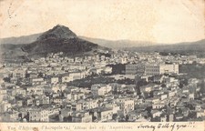 B200 Greece 1904 Athens General View of Acropolis vintage postcard