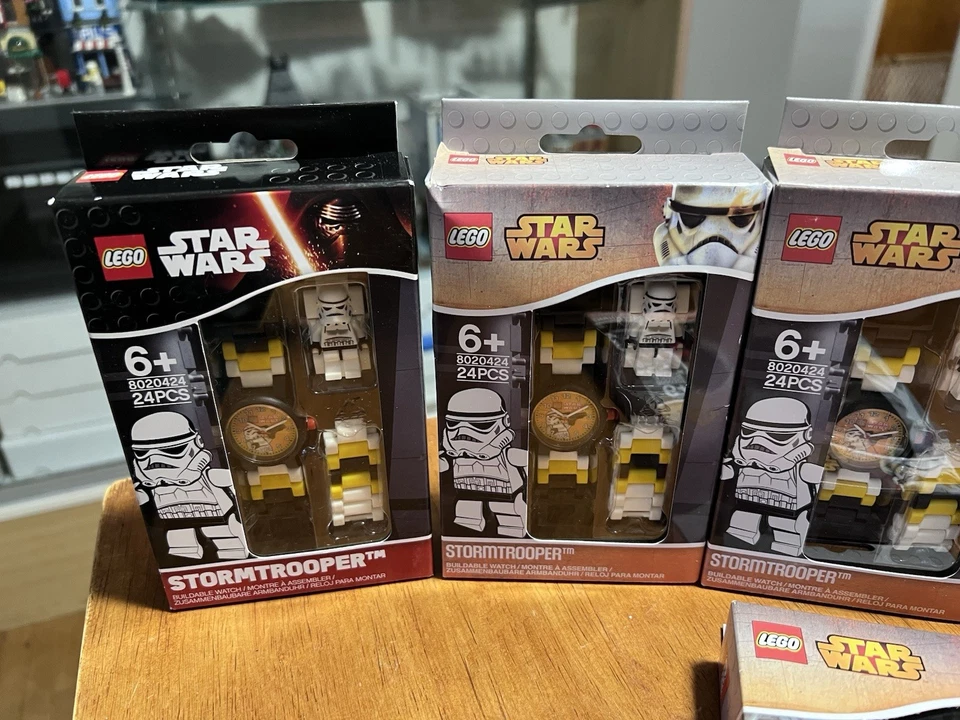 New LEGO (x6) Star Wars Buildable Watch Lot 8020424 Stormtrooper & Darth Vader - Image 2 of 4
