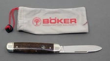 H. Boker Solingen 110910 Cattle Knife Curly Birch N690 Steel Slipjoint
