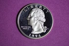 ESTATE FIND 1996 S PROOF SILVER WASHINGTON QUARTER #K58771