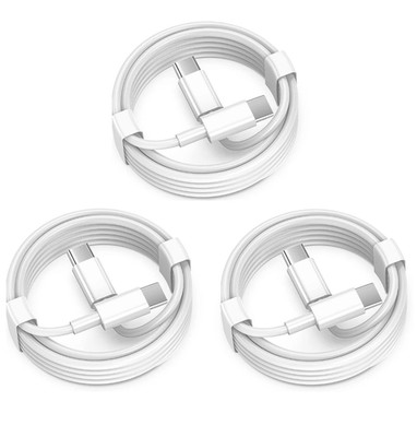 3 PACK - USB-C Fast Charger Cable For iPhone 15 16 Pro Max XS Type-C 60W NEW