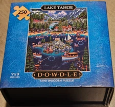 Dowdle Lake Tahoe Mini Wooden 250pc Puzzle Open Box New