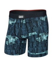 Saxx Vibe Xtra Boxer Brief Fly Men's Underwear, The Clearing/Storm Blue, Medium