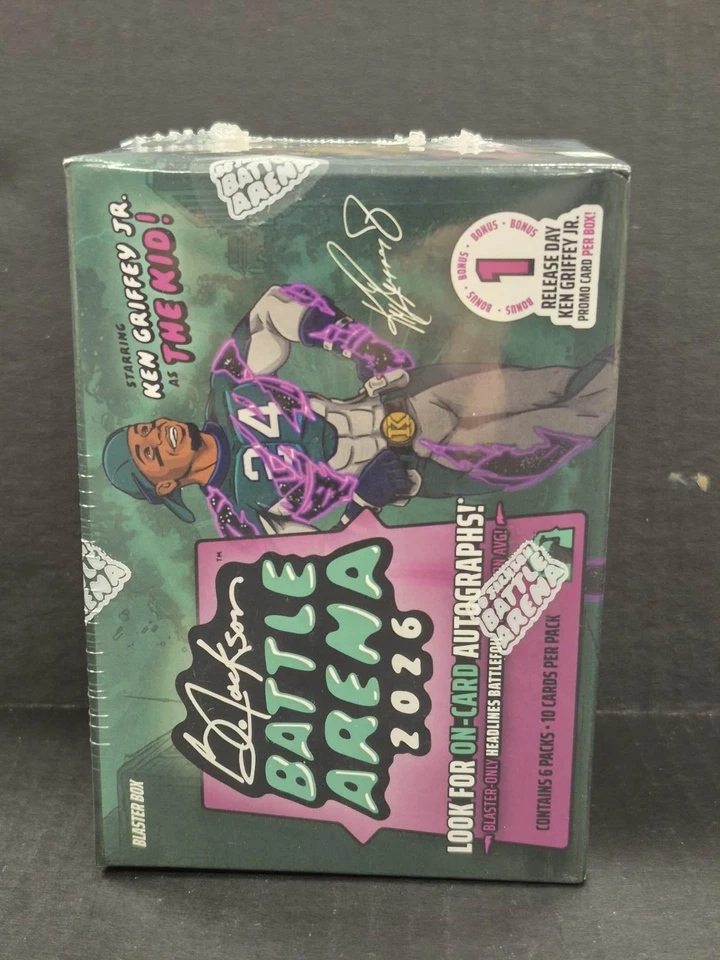 2026 BO JACKSON BATTLE ARENA RELEASE DAY BLASTER KEN GRIFFEY JR THE KID PROMO - Image 3 of 4