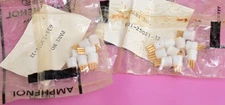 QTY 17 Vintage Gold Plated 3-Pin PCB Transistor Mount Amphenol 631-25021-32