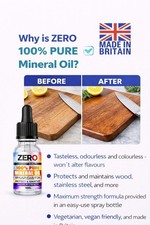 100% Pure Mineral Oil Chopping Board Oil Food Safe Highest Quality Multiple Uses