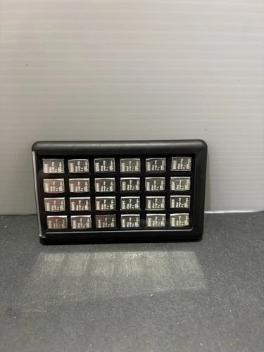 24 X 1g Silver Valcambi Suisse solid silver bars 999 Bullion In Element Card