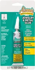 Aleene's 21709 Jewelry & Metal Glue, 0.7 oz - Instant Adhesive, Transparent 